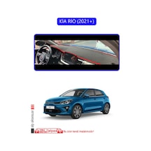 Kia Rio 2021+torpido Koruma Halısı Mavi Kenar