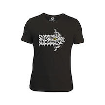Erkek Bisiklet Yaka Gri Tshirt Yön Okları 001