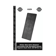 Stüdyo Matı Salon Ekipmanı Antrenman Pedi Rym-black Kauçuk Yogamat Siyah Renk 183 68 0,5 Cm