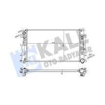 Kale Su Radyatörü Brazing Mercedes Benz Sprinter 3-t, 3.5-t, 4-t, 4.6-t, 5-t, Volkswagen Crafter 2.0/2.5tdi 06 Mt Ac/nac 678x398x32 Kal 354980