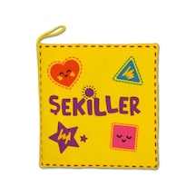 Tox Şekiller Kumaş Sessiz Kitap T395 - Bez Kitap , Eğitici Oyuncak , Yumuşak Ve Hışırtılı
