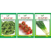 Arzuman Çeri Domates + Marul İri Kıvırcık + Yeşil Soğan To