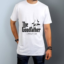 Babaya Hediye İsme Özel Goodfather Baskılı Erkek Tişört