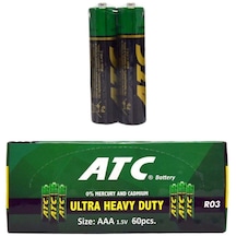 Atc R03 Ultra Heavy Duty AAA İnce Kalem Pil 60'lı