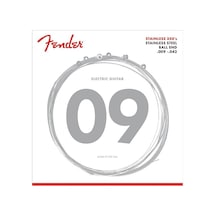 Fender 0730350403 Stainless 350s Çelik Elektro Gitar Teli 09-42 Paslanmaz Çelik Sarım Parlak Ton Ve Korozyona Karşı Yüksek Direnç