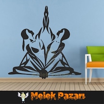 Yoga, Spor Salonu Duvar Sticker
