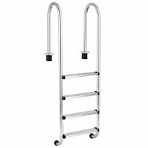 Muro Standart Havuz Merdiveni 316 Aısı Parlak 4 Basamaklı