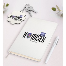 Kişiye Özel Başkomiser Beyaz Defter Kalem Ve Anahtarlık Se