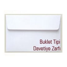 Davetiye Buklet Zarf 1. Hamur 120x180 70gr