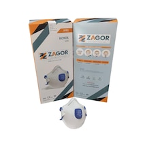 ZAGOR 2200 FFP2 V NR Konik Ventilli 20 Adet Toz Maskesi