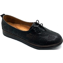 M.P 201-4110 Zn Deri Kadın Ayakkabı - Siyah