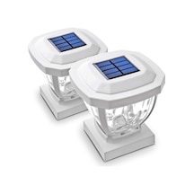 Home Zone Security Dış Mekan Solar Direk Başlığı Işıkları - Beyaz