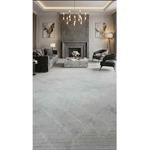 Nesrin Jel Taban Kaymaz Modern Krem Kendinden Desenli Güzel Salon Koridor Kesme Hali Yolluk