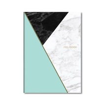 Mermer Defter Çizgili Mint 17x24cm Açık Gri
