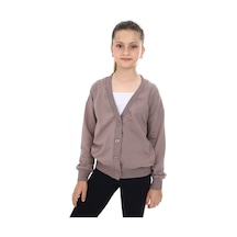 Toontoy Kız Çocuk Okul Hırka Kahverengi
