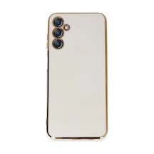 Samsung Galaxy Uyumlu M14 5g Kılıf Volet Silikon - Beyaz İtdark32859