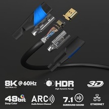 Hdmı Kablosu 8k & 4k 2x 2m Alman Flexcore Teknolojisi