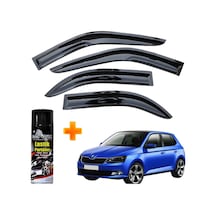 Skoda Fabia Mügen Cam Rüzgarlığı 2014 - 2019 Arası 4 Lü Takım +500ml Lastik Parlatıcı