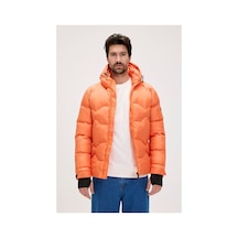 Bad Bear Axel Turuncu Erkek Kapüşonlu Mont Siyah