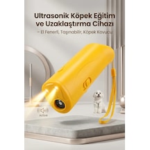 Bay Sarı Ultrasonik Köpek Kovucu El Fenerli Eğitim Cihazı Günlük Taşınabilir Pratik Model Najmaddin