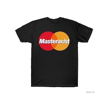 Flood Of Style Masteracist Komik Meme T-shirt Erkekler Kadınlar Için % 100% Pamuk T Shirt Kısa Kollu Üstler Siyah