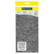 Gri Pacıfıc Yapışkanlı Keçe - 120mm X 240mm