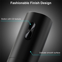 Moly Elektrikli Şarap Açacağı Yeniden Kullanılabilir Otomatik Şarap Aksesuarları Siyah Siyah