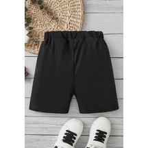 Çocuk Pamuklu Short Siyah