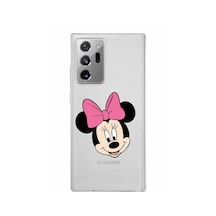 Samsung Galaxy Uyumlu Note 20 Ultra Kapak Minnie Mouse Tasarımlı Şeffaf Silikon Kılıf Şeffaf