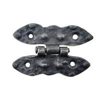 Antika Tarz Dekoratif Pirinç Bodur Menteşe - 75x50 Mm, Oksit 1 Adet