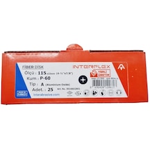 Fiber Disk Zımpara Interflex V115 60 Kum 25 Adet