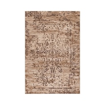 Kartela Halı Siro Halı Kaymaz Taban Makinede Yıkanabilir Halı Kahverengi - 100 X 150 Cm