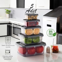 Porsima 1362 Festiva 5 Li Dikdörtgen Saklama Kabı Seti