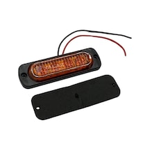 9v-36v Flaş Led Lamba Turuncu 4x1w Çakar Fonksiyonlu 85 28 10 Mm