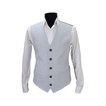 Mentor Regalo Erkek Yelek V Yaka Mavi Beyaz 50555