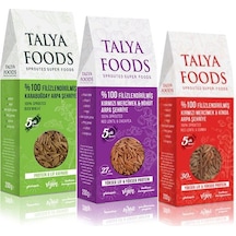 Talya Foods Karabuğday + Kırmızı Mercimek ve Nohut + Kırmızı Mercimek ve Kinda Arpa Şehriye 3 x 200 G