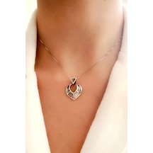 Sedef Taşlı Gümüş Kolye (464300214)