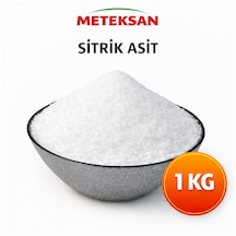 Meteksan Sitrik Asit Limon Tuzu 1 Kg Gıda Katkı Maddesi