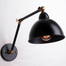 Riolight Vintage,rustik,retro Hareketki Başlık Siyah Metal Akrobat Duvar Aplik Rio Light