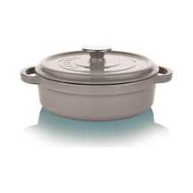 Schafer Guss Chef Döküm Basık Tenc.-28Cm-2 Parça-Gri