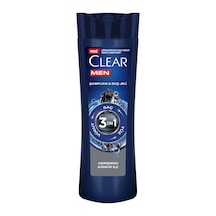 Clear Men 3 İn 1 Şampuan & Duş Jeli Arındırıcı Kömür Saç Yüz Vücut İçin 350 Ml - 6 Adet Tarı