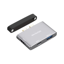 Usb Çoğaltıcı Çoklayıcı Usb-C Hdmı Çevirici 4K 1Xhdmı 1Xusb3.0-Gri