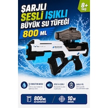Şarjlı Sesli Işıklı Büyük Su Tüfeği 800 Ml