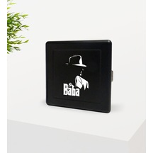 Bk Home Baba Godfather Tasarımlı Siyah Metal Sigara Tabakası-16