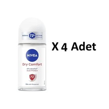 Nivea Dry Comfort Roll-on 50 Ml X 4 Adet