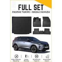 Peugeot 5008 Hybrid 2024 Model Birebir Uyumlu Bagaj Havuzu+paspas Seti