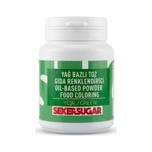 Şeker & Sugar Yeşil Yağ Bazlı Toz Gıda Boyası Renklendiricisi 25 G
