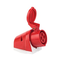 Mete Enerji 4x16a. Ip44 Duvar Prizi Eğik Gövdeli Vidalı Bağlan T11905v