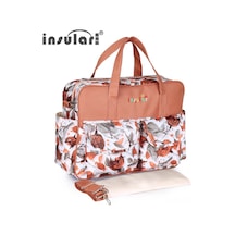 Jeehugo Kırmızı Gül Desenli Su Geçirmez Anne Çantası - Çapraz Askılı Tek Omuzlu Çanta, Hamilelik Ve Bebek Bakımı İçin El Tutan Toplu Satış Malzemesi Kırmızı