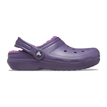 Crocs Classic Lined Clog Kids Çocuk Siyah Terlik 207010-5cı Mor